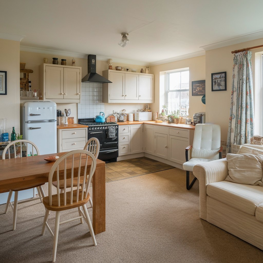open plan kitchen design
